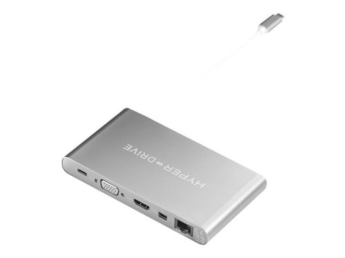 Adaptador Hyper Drive Ultimate 11 en 1 USB-C Gris