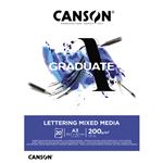 Bloc A3 Canson Graduate Lettering Multitécnica Satin 200g