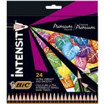 Pack 24 lápices para colorear BIC intensity madera