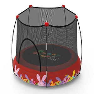 Parque de juegos con cama elástica Rojo