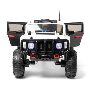 Ataa Dakar 12v Blanco - Coche Eléctrico Infantil Para Niños Batería 12v Con Mando Control Remoto