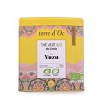 Caja de té verde orgánico de Corea con Yuzu Nature et decouvertes