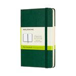 Cuaderno Moleskine Classic pocket liso tapa dura verde mirto