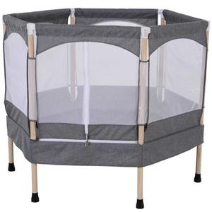 Homcom - Cama Elástica Infantil Gris HomCom