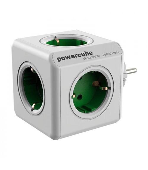 Regleta PowerCube Original Verde 5 tomas