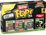 Set de 4 figuras Funko Bitty Tortugas Ninja Splinter + Raphael + Rocksteady + Figura aleatoria