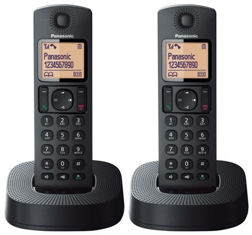 Teléfono inalámbrico Panasonic Dect Duo KX-TGC312SP Negro