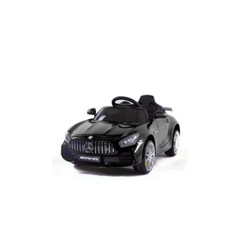 Coche Eléctrico Para Niños 12v Con Mando De Control Remoto - Mercedes Amg Gtr Negro - Coche Teledirigido Con Batería - Para Niños De 3 A 8 Años (