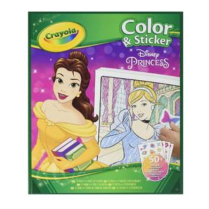 Crayola - Princesas Disney - Libro para colorear y pegatinas