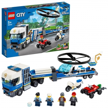 LEGO City - Policía: Camión de Transporte del Helicóptero a partir de 5 años - 60244