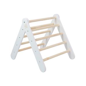 MeowBaby - Escalera de madera Montessori color blanco escalada para niños