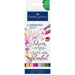 Pack 6 rotuladores Faber-Castell Goldfaber Aqua Dual Marker Lettering