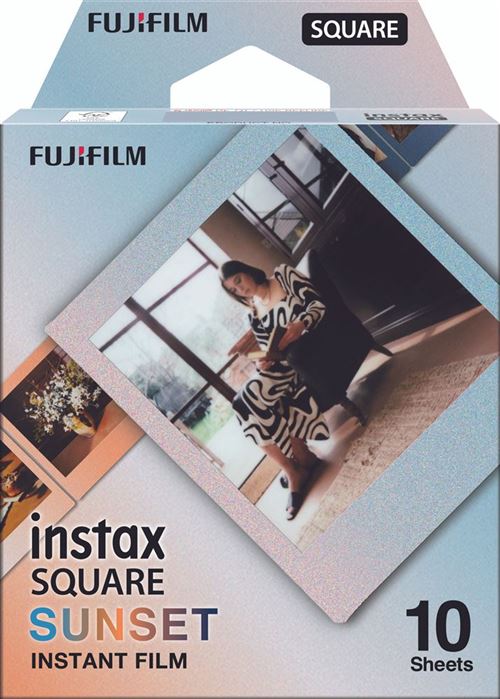 Set 10 películas fotográficas Fujifilm Instax Square Sunset