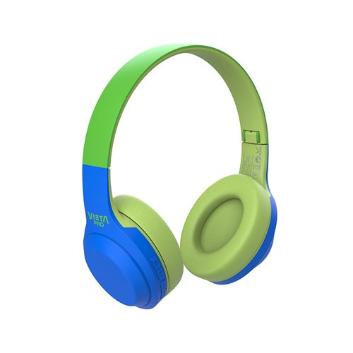 Auriculares Bluetooth infantiles Vieta Pro Kids 2 Verde/Azul