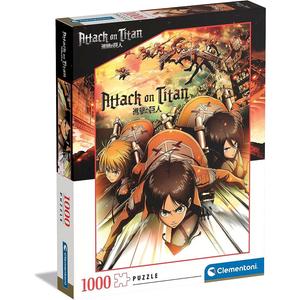 Clementoni - Puzzle de 1000 piezas: Ataque de los Titanes ㅤ