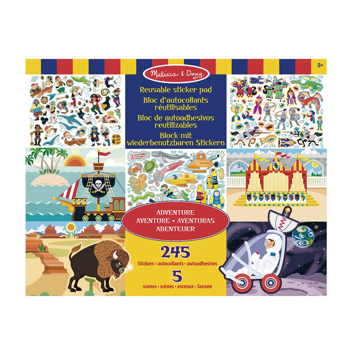 Melissa & Doug - Bloc Adhesivos Reut Aventuras