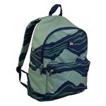 Mochila escolar Milan 2 cremalleras Melt verde