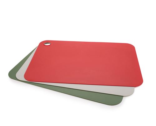 Set 3 tablas de cortar Joseph Joseph Rojo/Gris/Verde