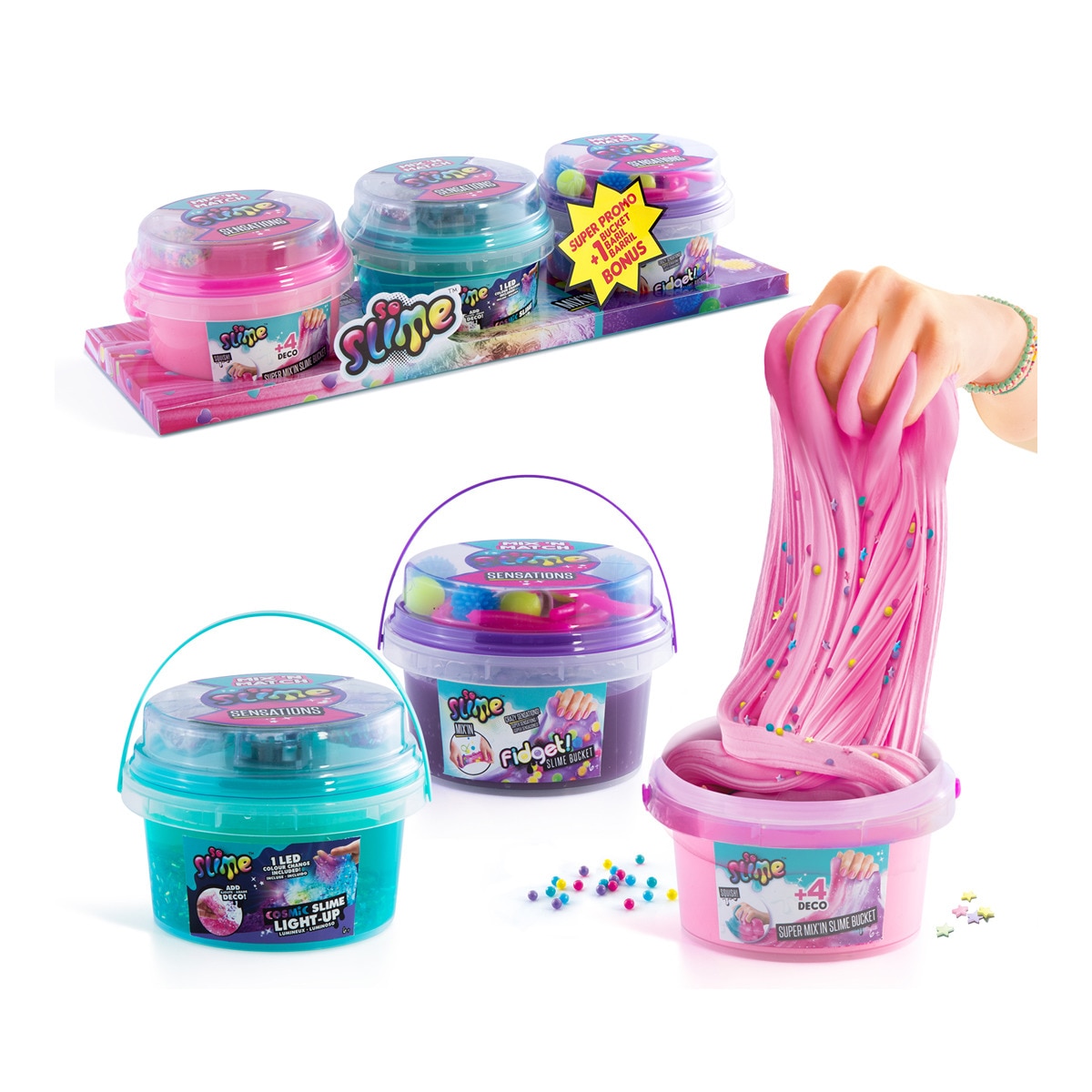 So Slime - Juego Slime Mix In Pack 3 Buckets