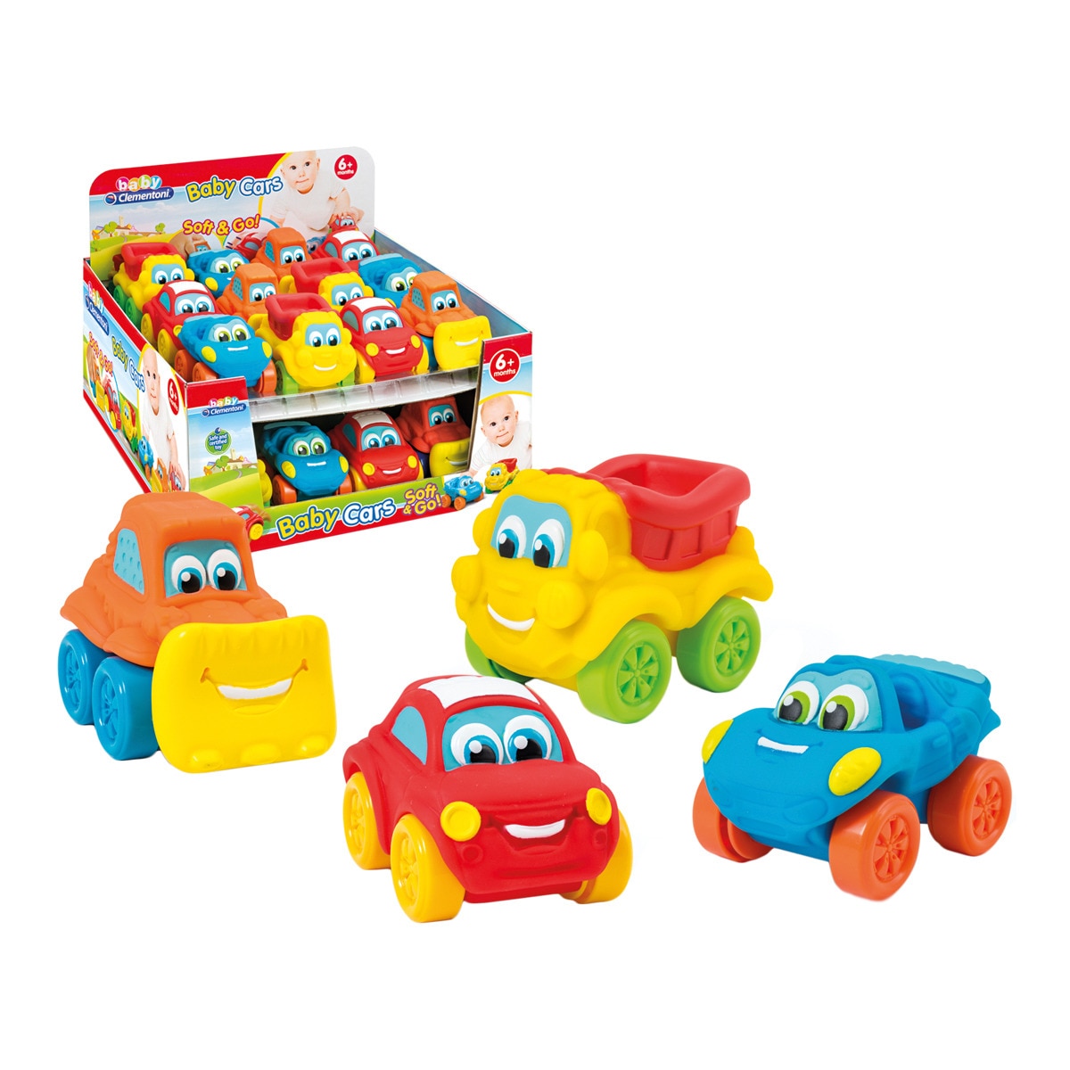 Clementoni - Display Babies Coches Blanditos