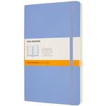 Cuaderno Moleskine Classic XL rayas tapa blanda azul hortensia