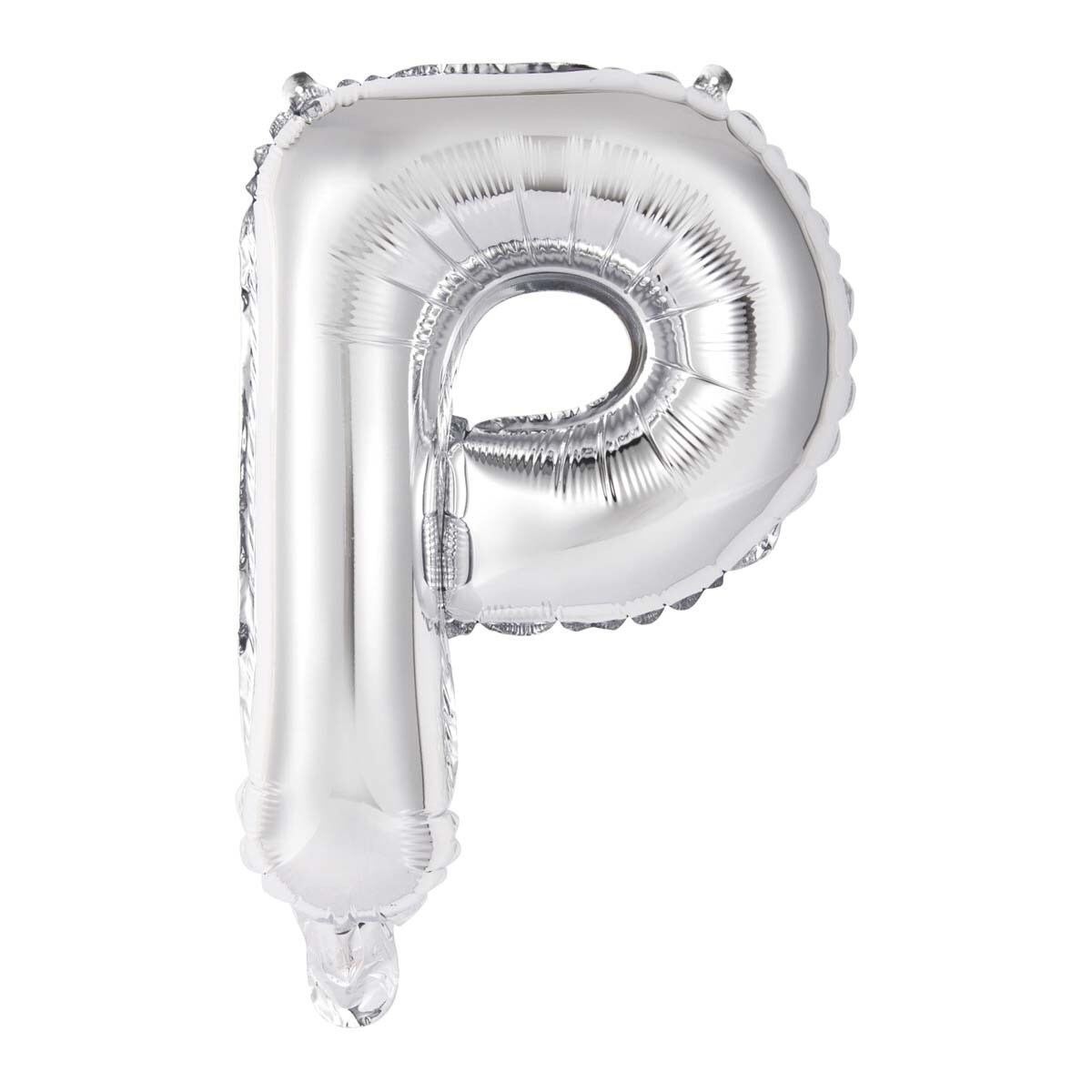 Liragram - Globo Auto-inflable Letra : P Plata 34cm