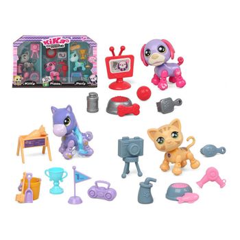 Set De Figuras De Animales Kika Deluxe Playset Plástico (46 X 38 Cm)