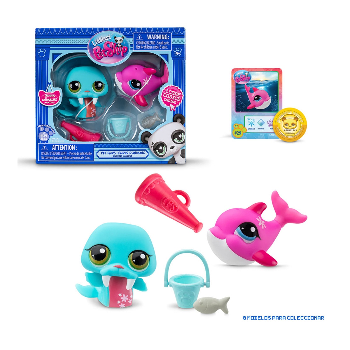 BANDAI - Pack de 2 - Mascotas Littlest Pet Shop.