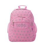 Mochila escolar Totto Crayoles corazones rosas