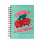 Mr Wonderful Libreta A5 con squishy Cerezas ¡Vamos a por ello!