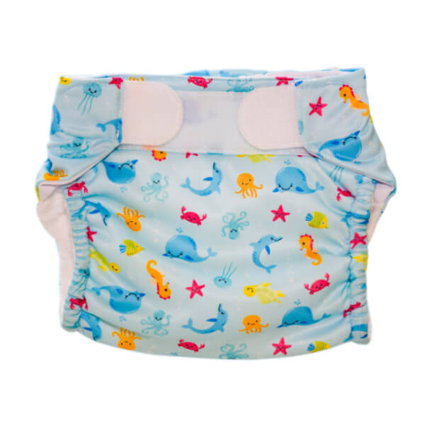 Pañal reutilizable Swim Nappy color azul Talla 2