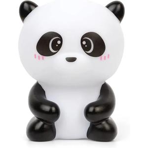 Panda - Luz nocturna infantil multicolor con baterías y larga autonomía, diseño Panda