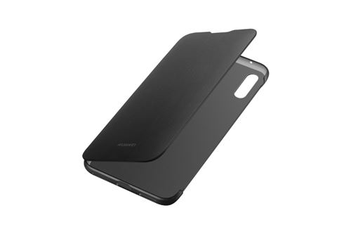 Funda Flip Cover Negra Huawei para Y7 2019