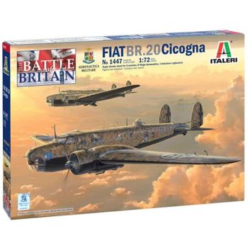 Italeri 1447 - Maqueta Avión Fiat Br.20 Cicogna. Escala 1/72