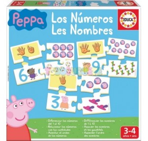 Juego aprendo los números Peppa Pig