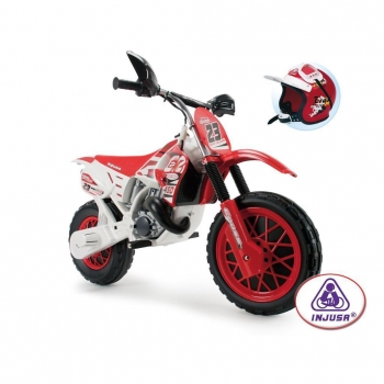 Moto Cross Cr 6V con Casco