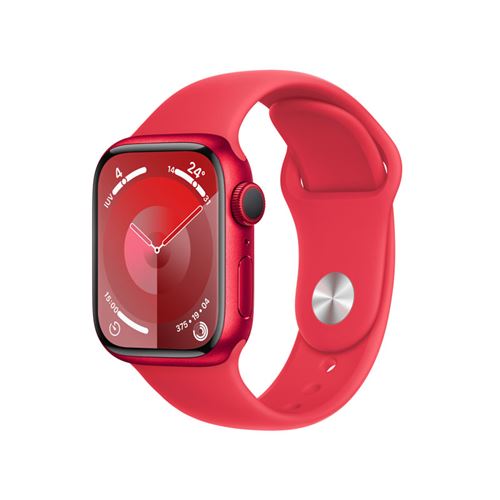 Apple Watch S9 GPS 41mm Caja de aluminio (PRODUCT)RED y correa deportiva (PRODUCT)RED - Talla M/L