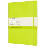 Cuaderno Moleskine Classic XL lisa tapa blanda verde limón