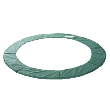 Cubierta Proteccion Borde Cama Elastica Homcom Pvc Pe Ø244cm, Verde