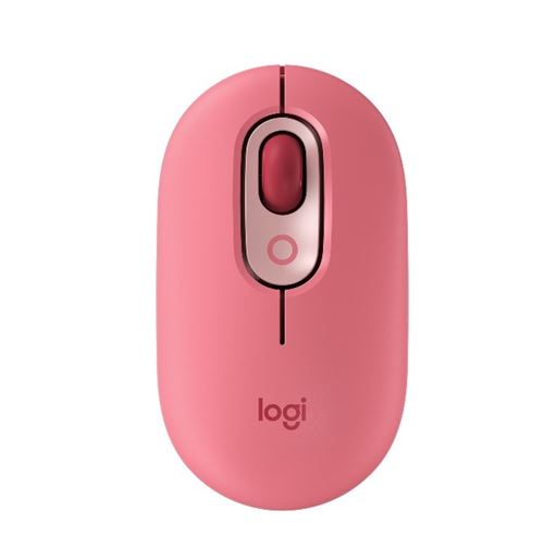 Ratón inalámbrico Logitech Pop Emoji Heartbreaker Rosa