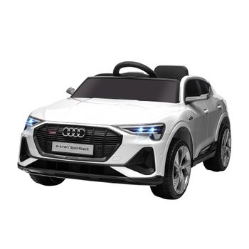 Coche Eléctrico Audi E-tron 12v Para Niños De +3 Años Blanco Homcom