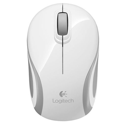 Mini ratón inalámbrico Logitech M187 Blanco