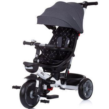 Triciclo Evolutivo Con Asiento Bidireccional Y Reclinable Pegas De Chipolino Anthracite