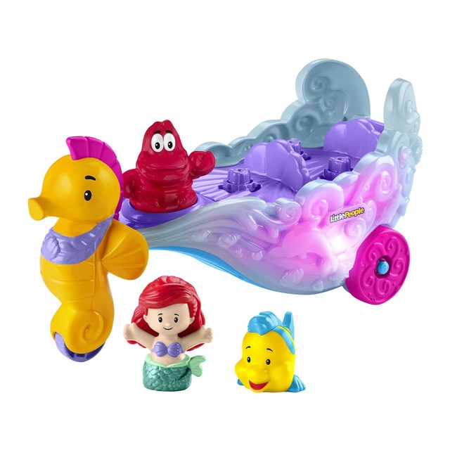 Fisher-Price - Carruaje marino Ariel y Flounder Disney Princesas Little People Fisher-Price.