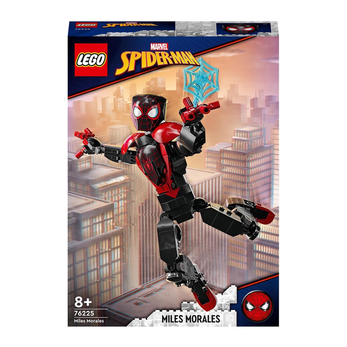 LEGO -  De Construcción Figura De Miles Morales Coleccionable De Spider-Man Marvel