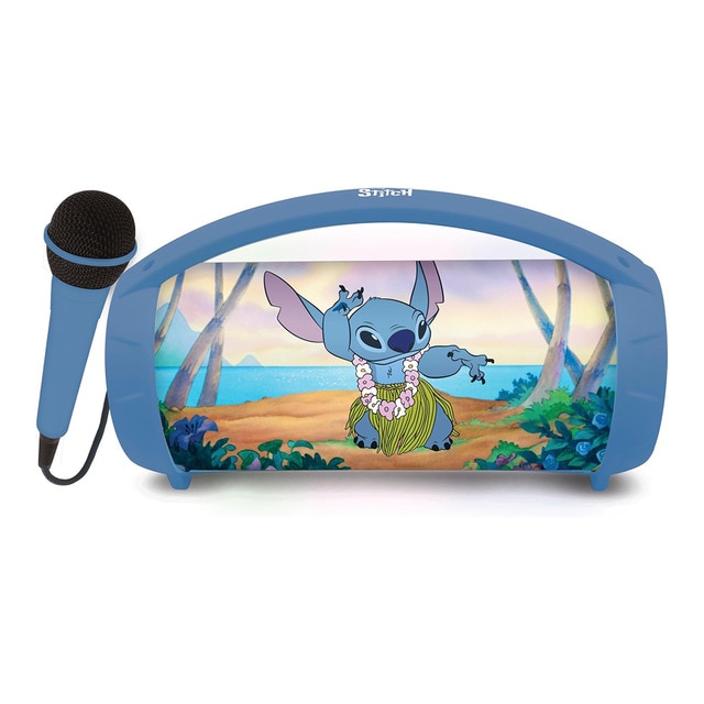 Lexibook - Altavoz bluetooth con micrófono Disney Stitch Lexibook.