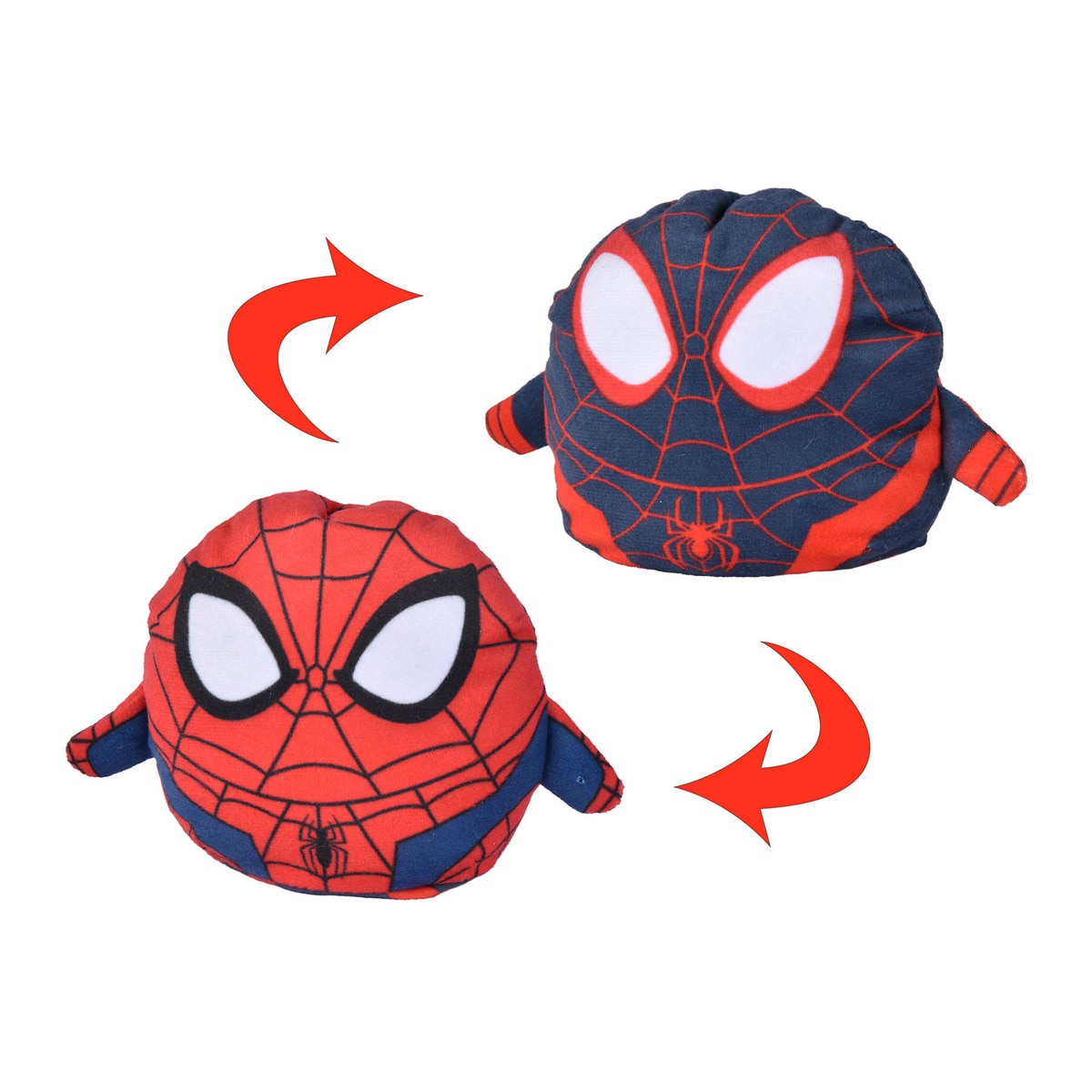 Simba - Peluche Spiderman/Miles Morales Reversible