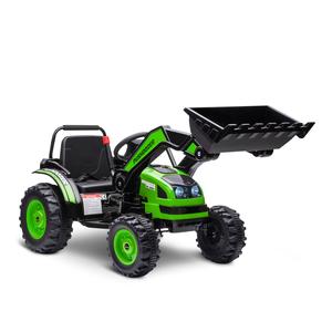 Homcom - Excavadora Tractor Vehículo de batería Verde