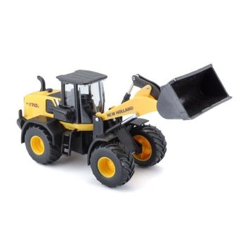 Vehículo De Construcción Cargador W170d New Holland - Amarillo Bburago