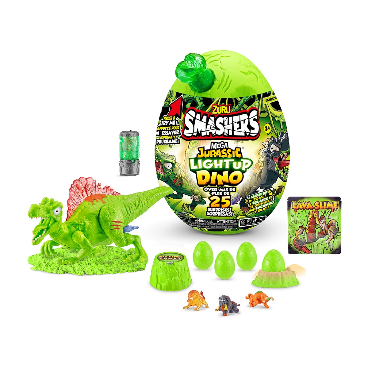 Bizak - Huevo Con Luz Dino Jurassic Smashers